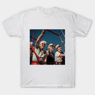 Pensioners as trapeze Artists T-Shirt